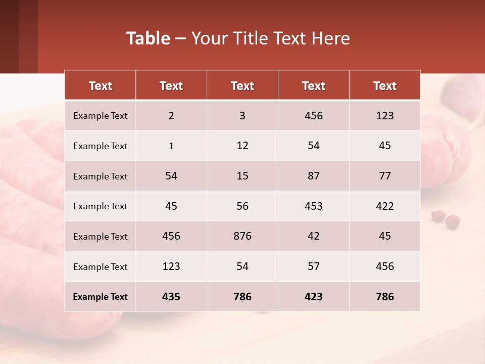 A Bunch Of Sausages With Parsley On Top Of Them PowerPoint Template