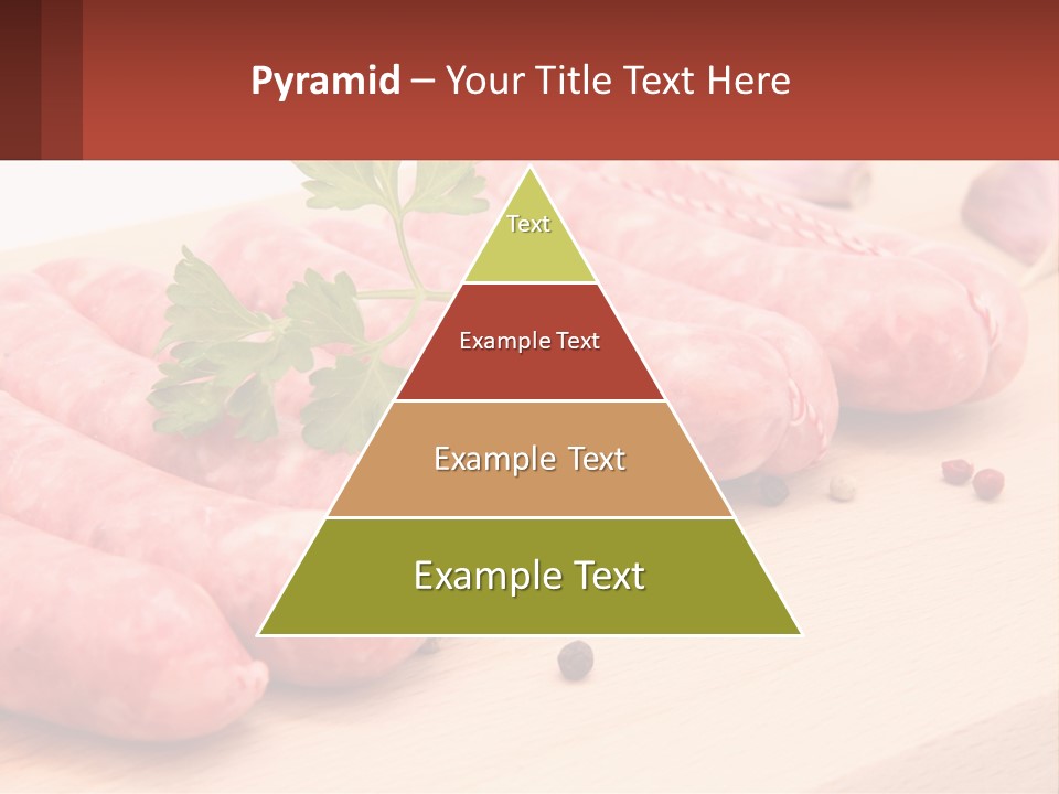 A Bunch Of Sausages With Parsley On Top Of Them PowerPoint Template