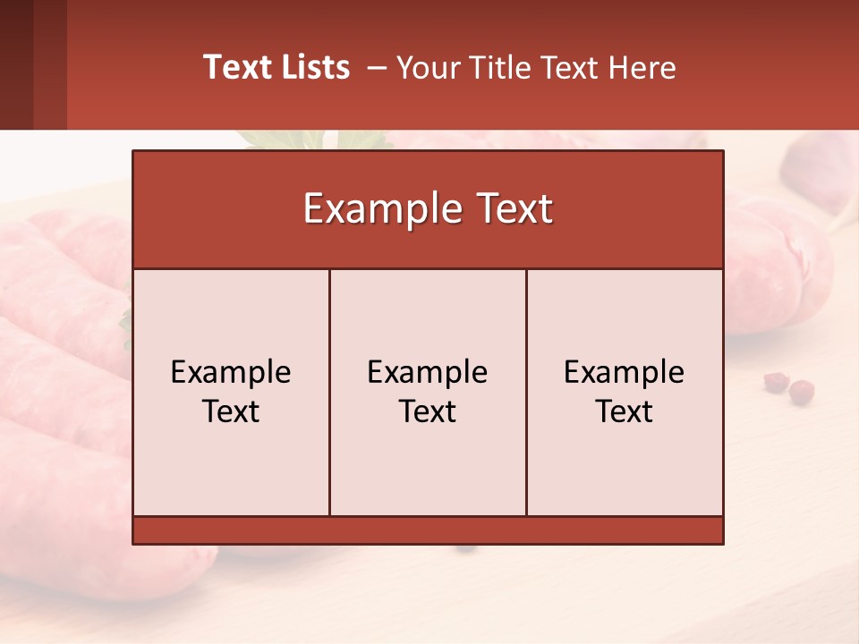 A Bunch Of Sausages With Parsley On Top Of Them PowerPoint Template