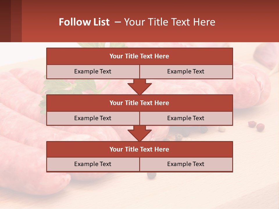 A Bunch Of Sausages With Parsley On Top Of Them PowerPoint Template