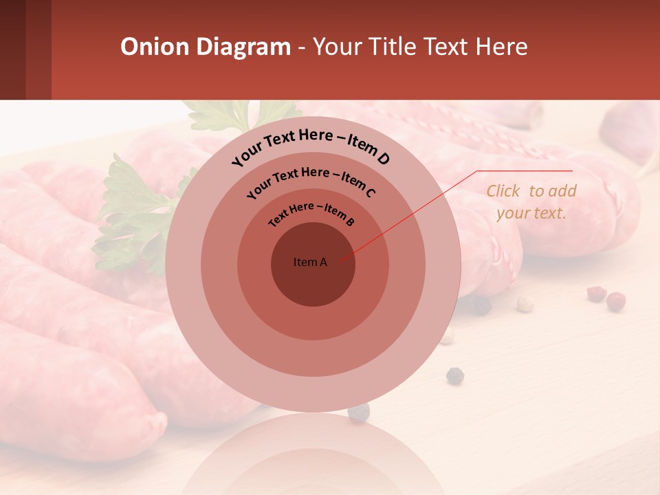 A Bunch Of Sausages With Parsley On Top Of Them PowerPoint Template