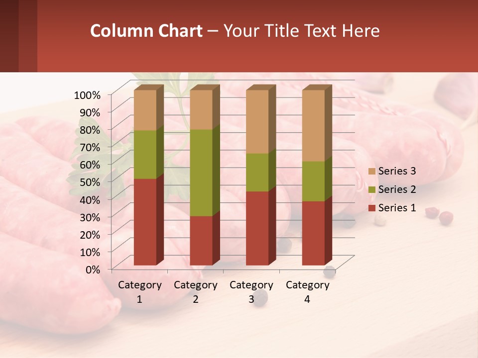 A Bunch Of Sausages With Parsley On Top Of Them PowerPoint Template