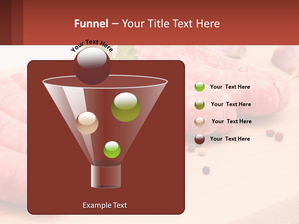 A Bunch Of Sausages With Parsley On Top Of Them PowerPoint Template