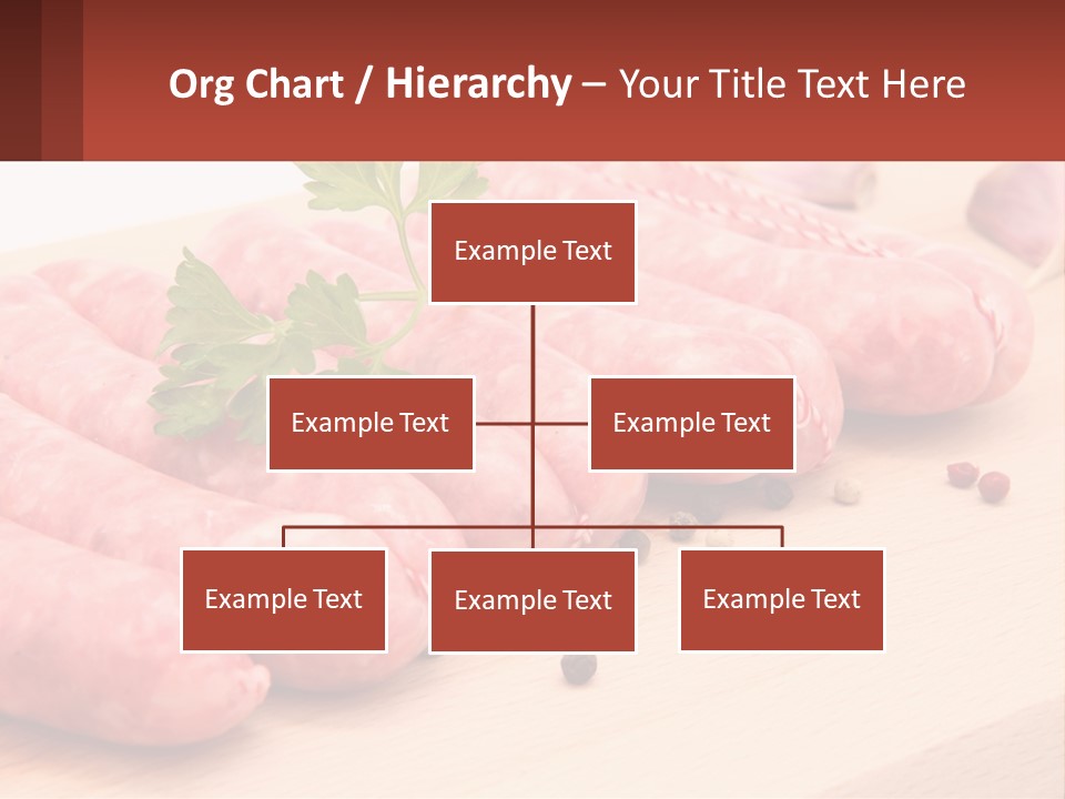 A Bunch Of Sausages With Parsley On Top Of Them PowerPoint Template