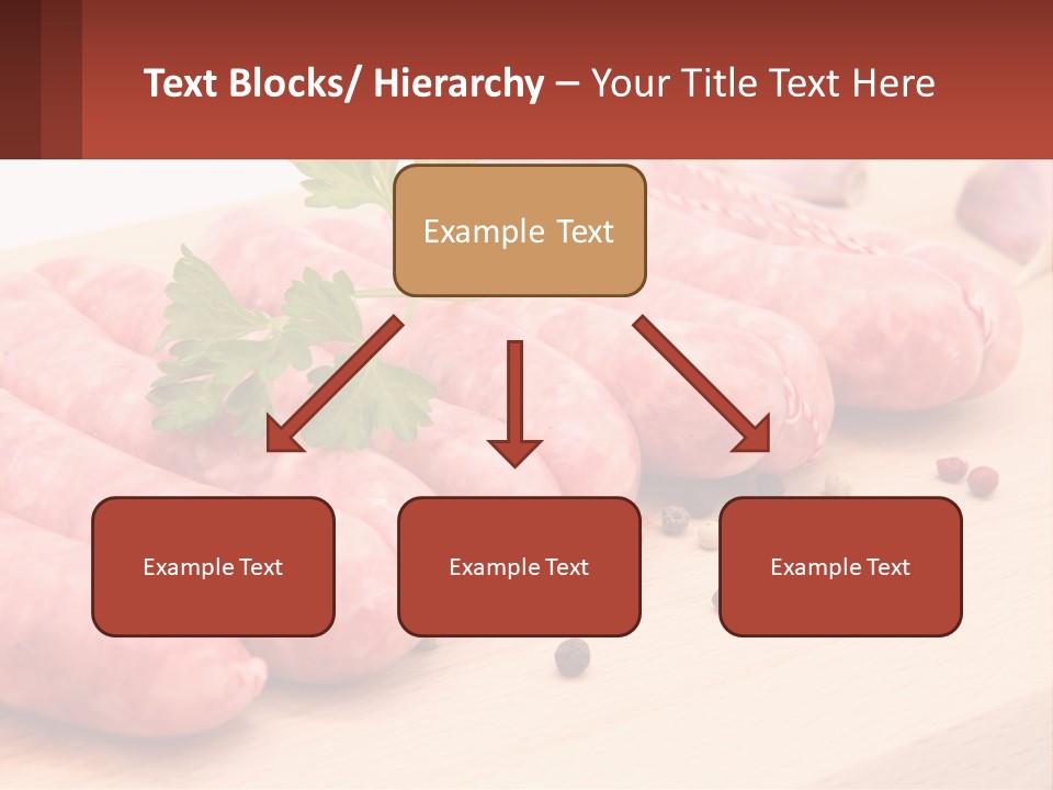 A Bunch Of Sausages With Parsley On Top Of Them PowerPoint Template