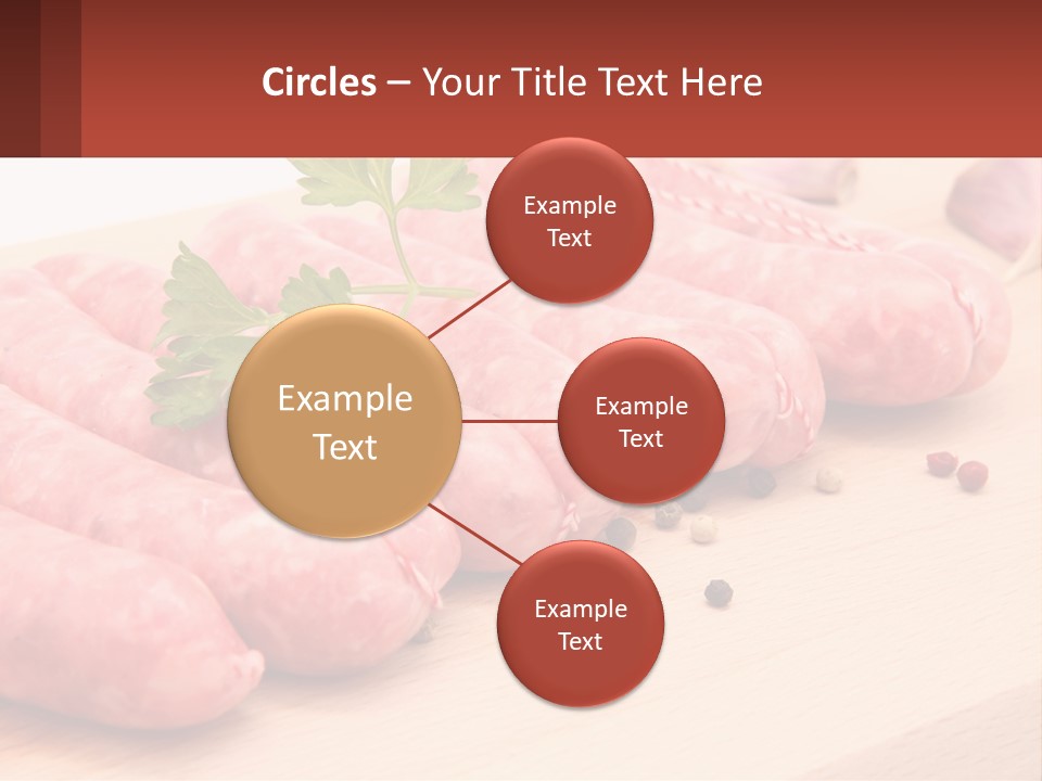 A Bunch Of Sausages With Parsley On Top Of Them PowerPoint Template