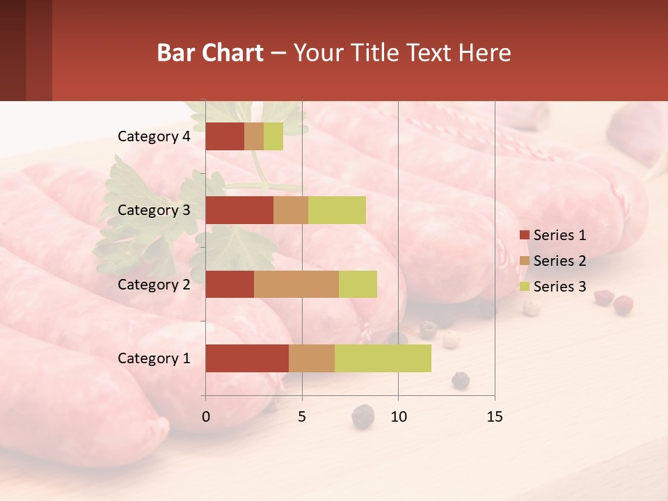 A Bunch Of Sausages With Parsley On Top Of Them PowerPoint Template