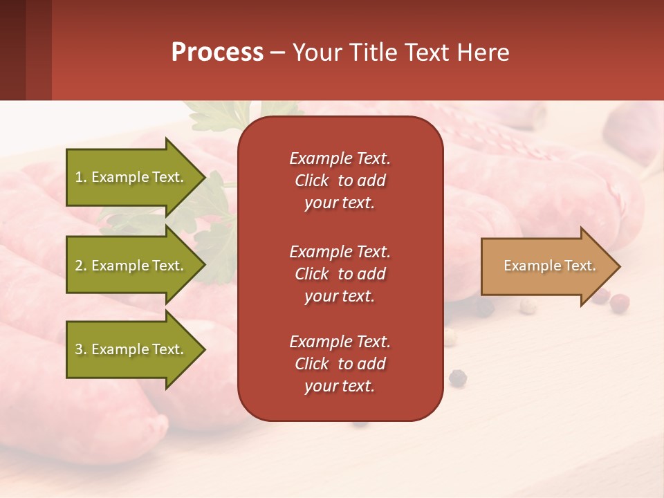 A Bunch Of Sausages With Parsley On Top Of Them PowerPoint Template
