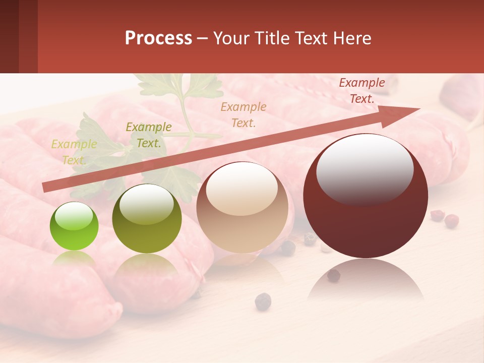 A Bunch Of Sausages With Parsley On Top Of Them PowerPoint Template