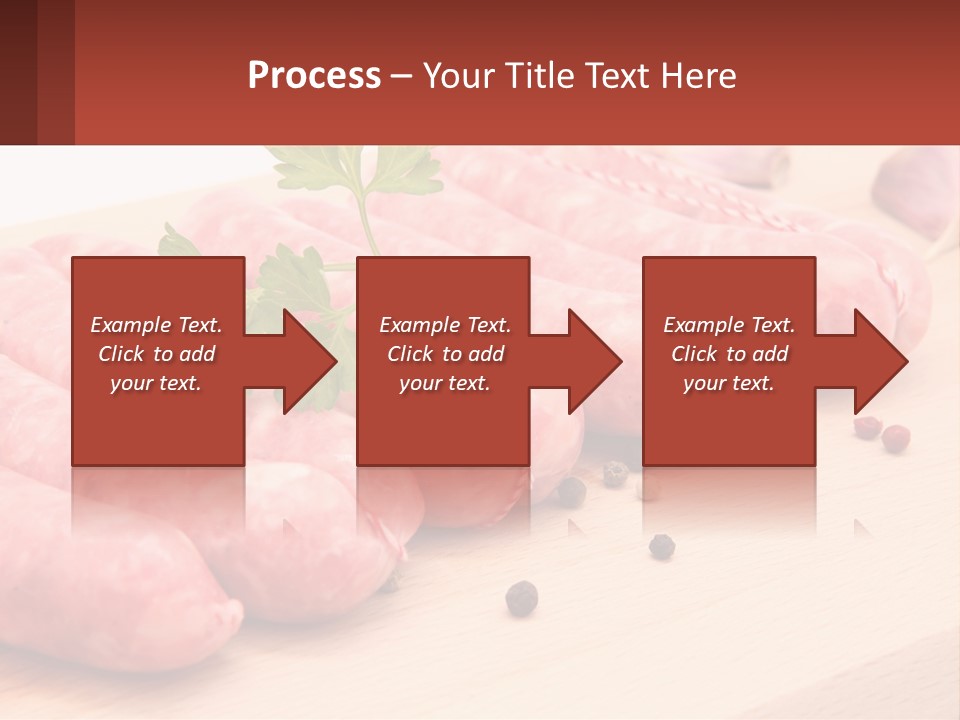 A Bunch Of Sausages With Parsley On Top Of Them PowerPoint Template