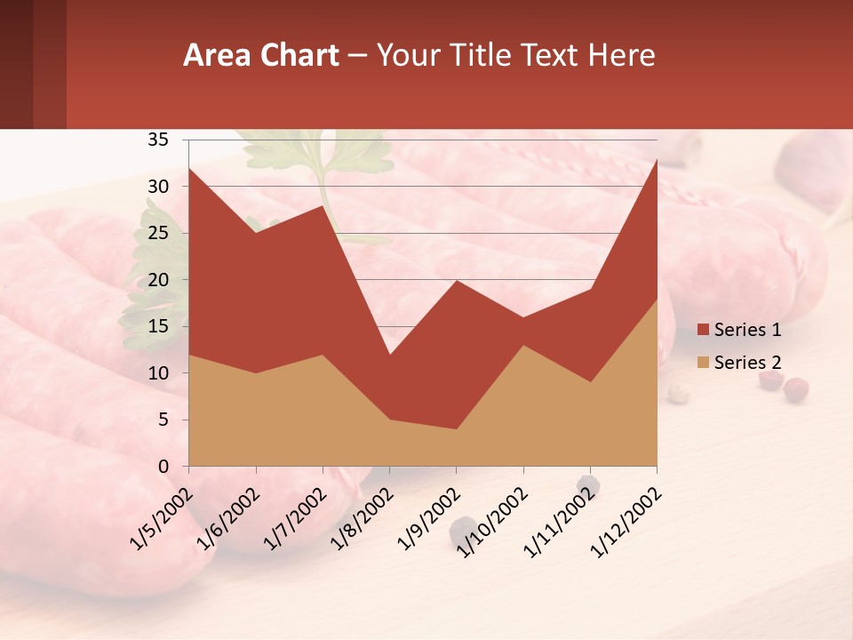 A Bunch Of Sausages With Parsley On Top Of Them PowerPoint Template