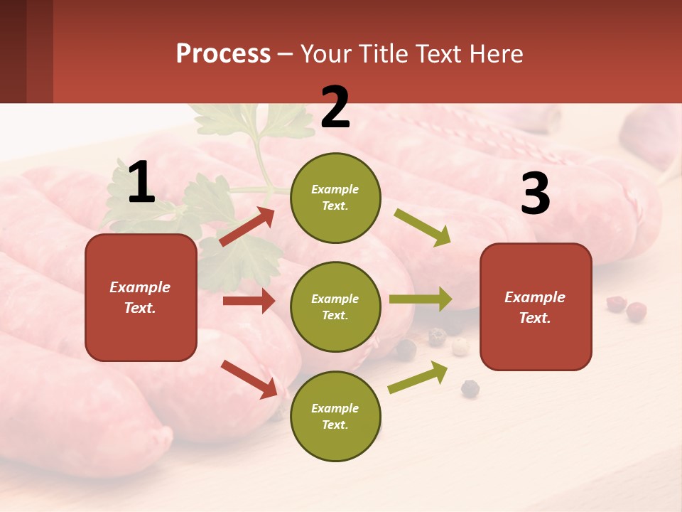 A Bunch Of Sausages With Parsley On Top Of Them PowerPoint Template