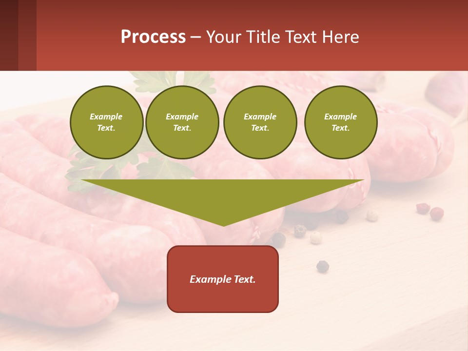 A Bunch Of Sausages With Parsley On Top Of Them PowerPoint Template