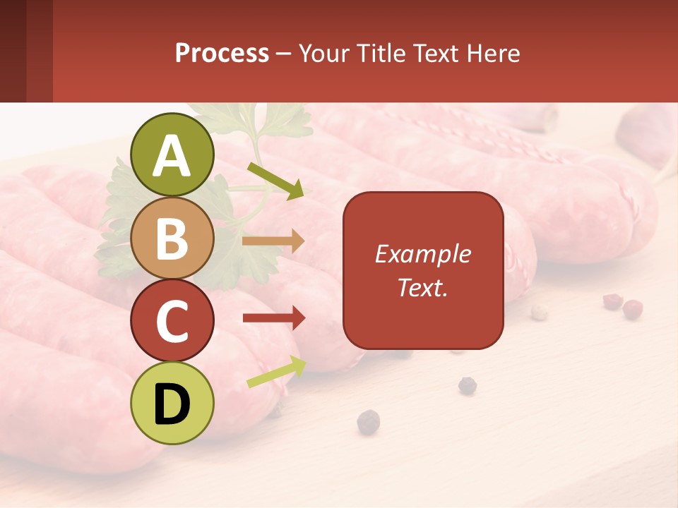 A Bunch Of Sausages With Parsley On Top Of Them PowerPoint Template