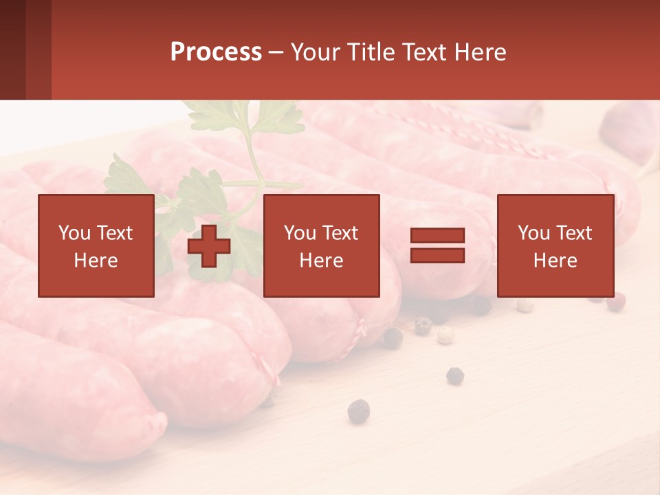 A Bunch Of Sausages With Parsley On Top Of Them PowerPoint Template