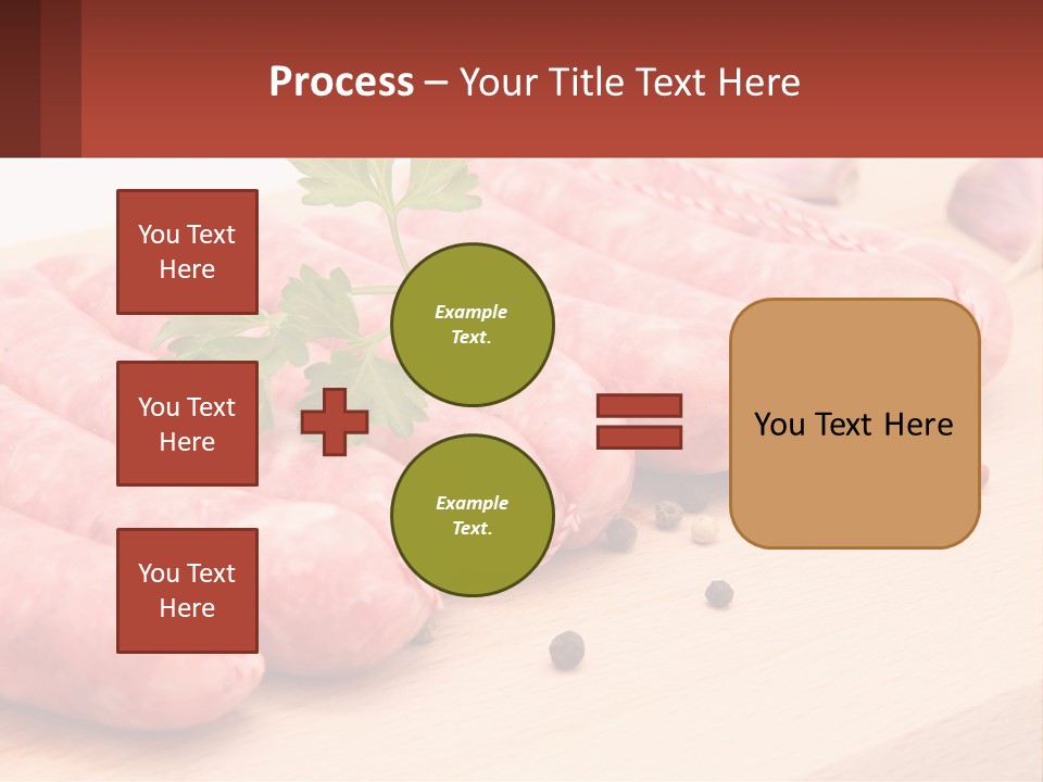 A Bunch Of Sausages With Parsley On Top Of Them PowerPoint Template
