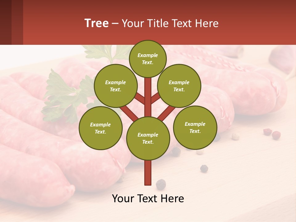 A Bunch Of Sausages With Parsley On Top Of Them PowerPoint Template