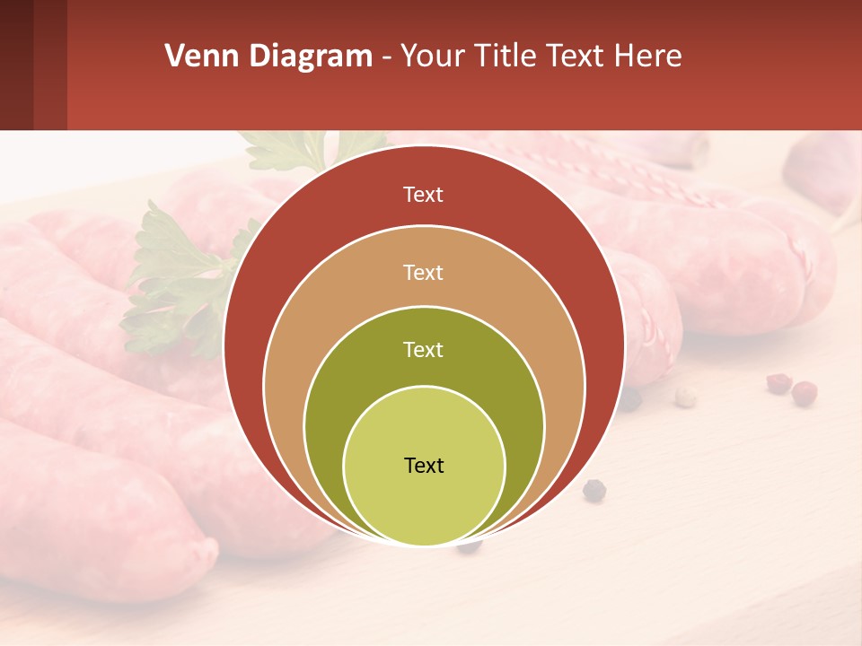 A Bunch Of Sausages With Parsley On Top Of Them PowerPoint Template