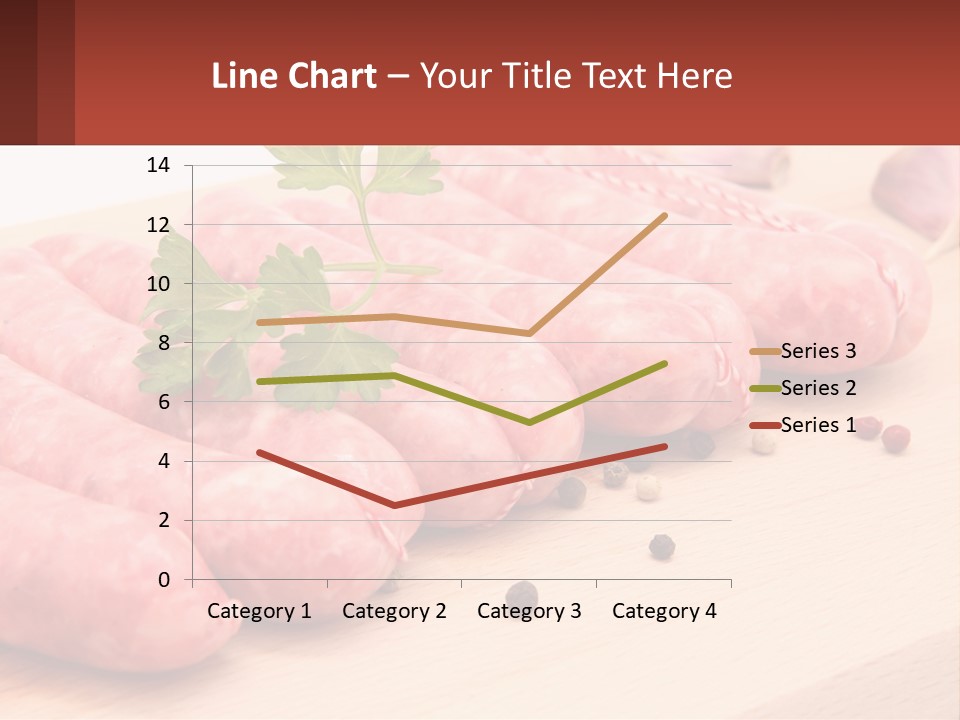 A Bunch Of Sausages With Parsley On Top Of Them PowerPoint Template