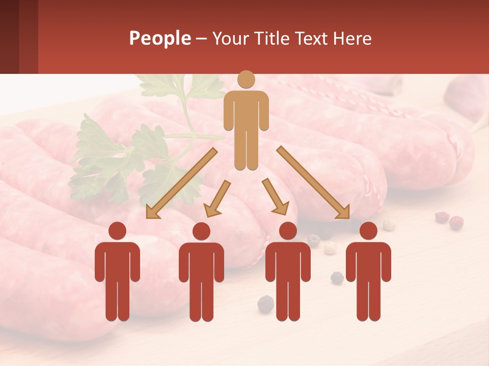 A Bunch Of Sausages With Parsley On Top Of Them PowerPoint Template