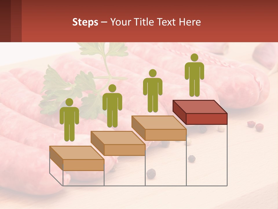 A Bunch Of Sausages With Parsley On Top Of Them PowerPoint Template