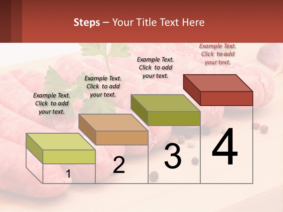 A Bunch Of Sausages With Parsley On Top Of Them PowerPoint Template