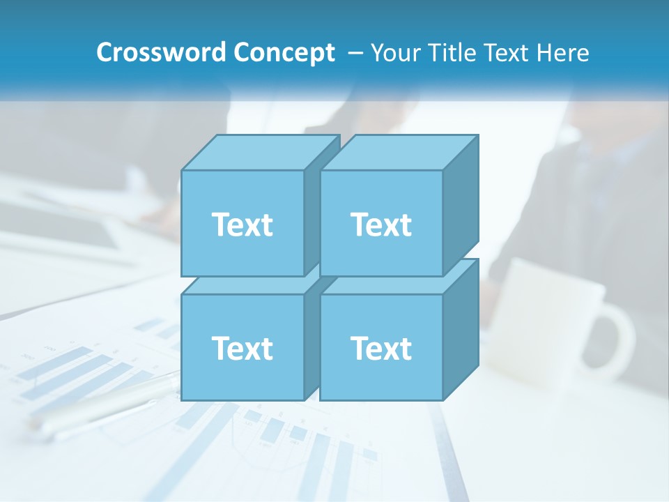 A Group Of Business People Sitting Around A Table PowerPoint Template