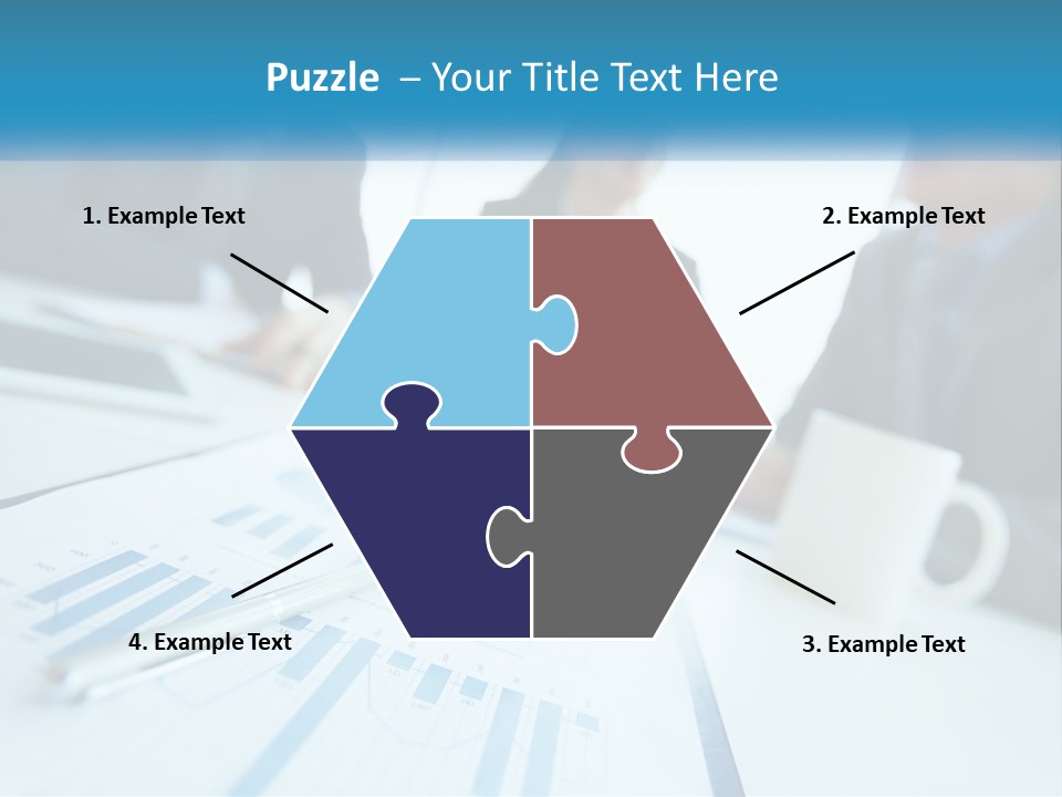 A Group Of Business People Sitting Around A Table PowerPoint Template