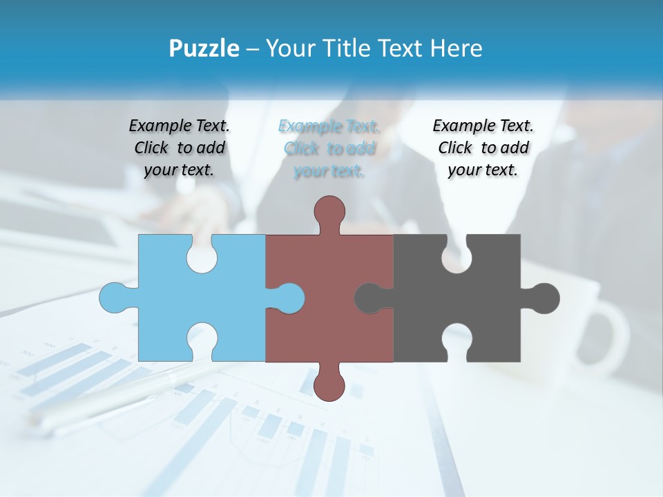 A Group Of Business People Sitting Around A Table PowerPoint Template