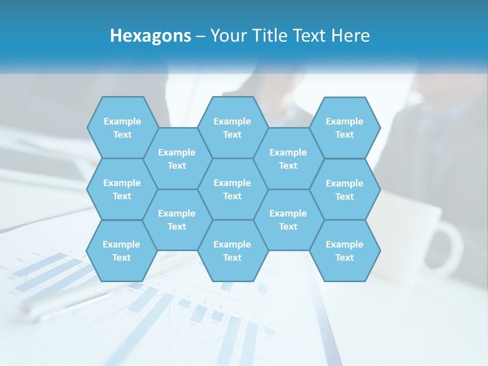 A Group Of Business People Sitting Around A Table PowerPoint Template