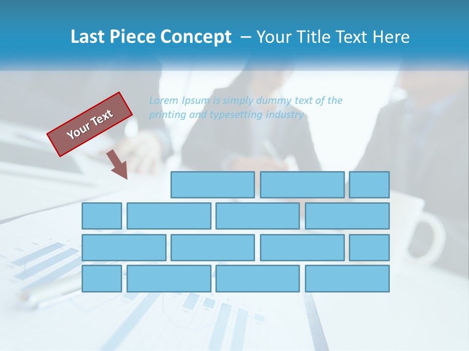 A Group Of Business People Sitting Around A Table PowerPoint Template