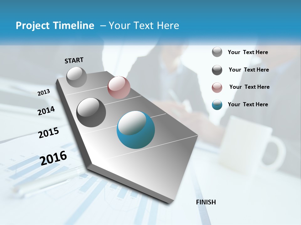 A Group Of Business People Sitting Around A Table PowerPoint Template