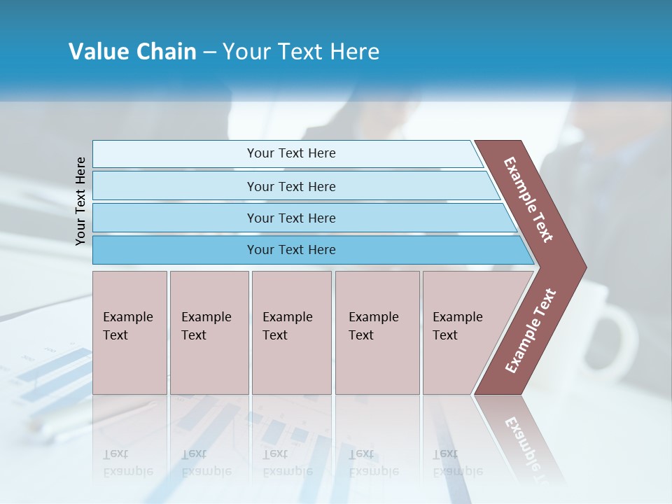 A Group Of Business People Sitting Around A Table PowerPoint Template