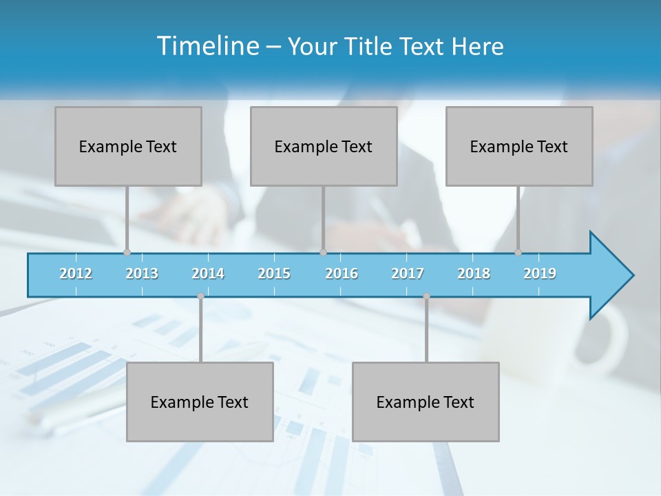 A Group Of Business People Sitting Around A Table PowerPoint Template