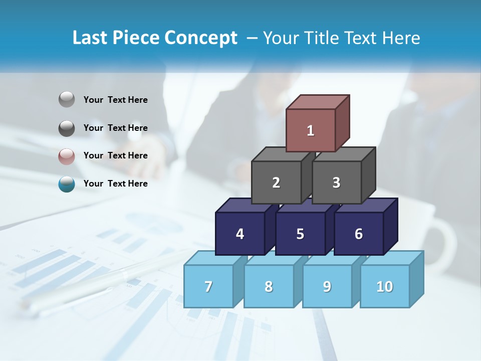 A Group Of Business People Sitting Around A Table PowerPoint Template