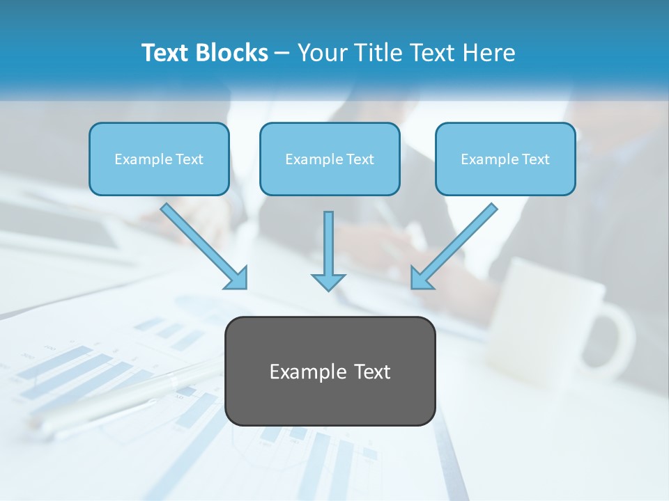 A Group Of Business People Sitting Around A Table PowerPoint Template