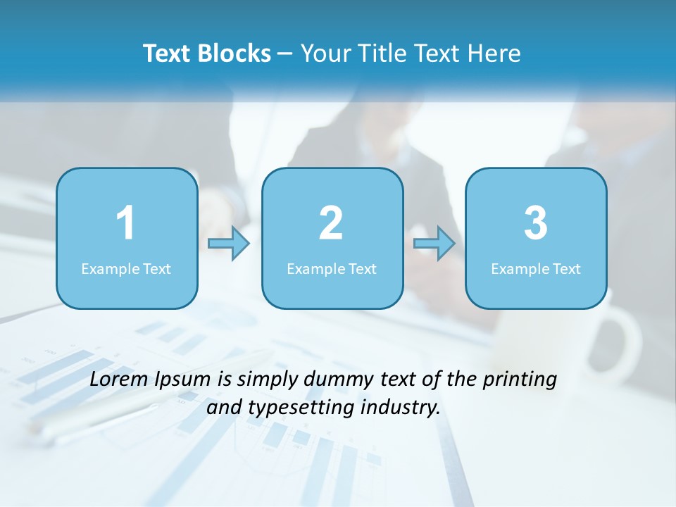 A Group Of Business People Sitting Around A Table PowerPoint Template