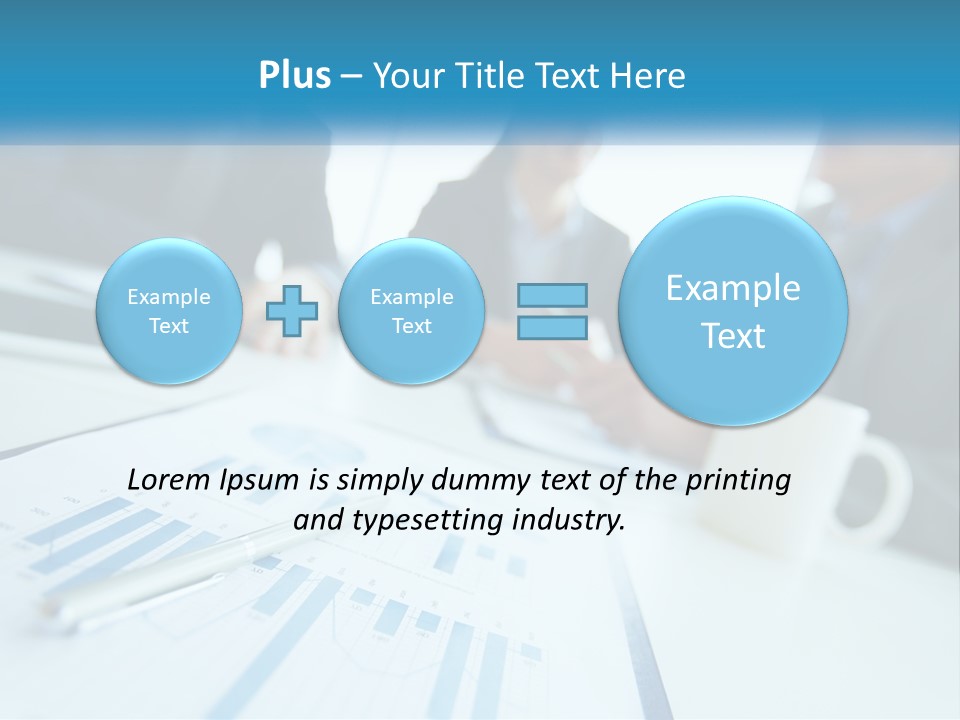 A Group Of Business People Sitting Around A Table PowerPoint Template