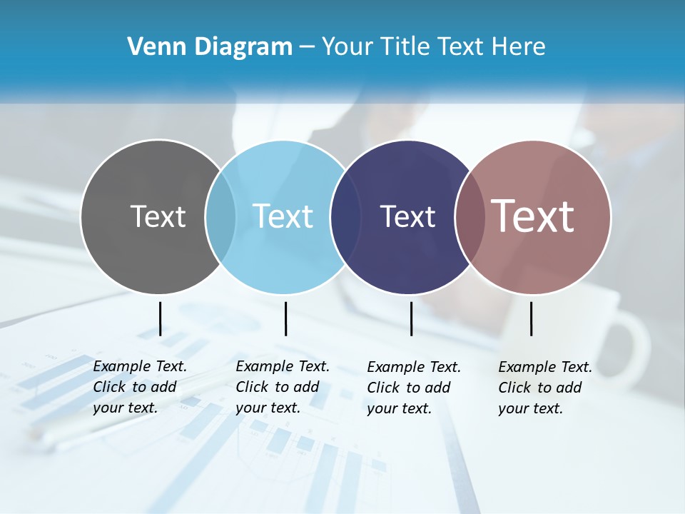 A Group Of Business People Sitting Around A Table PowerPoint Template