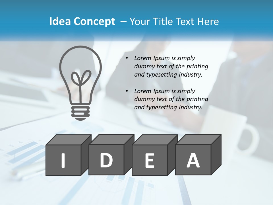 A Group Of Business People Sitting Around A Table PowerPoint Template