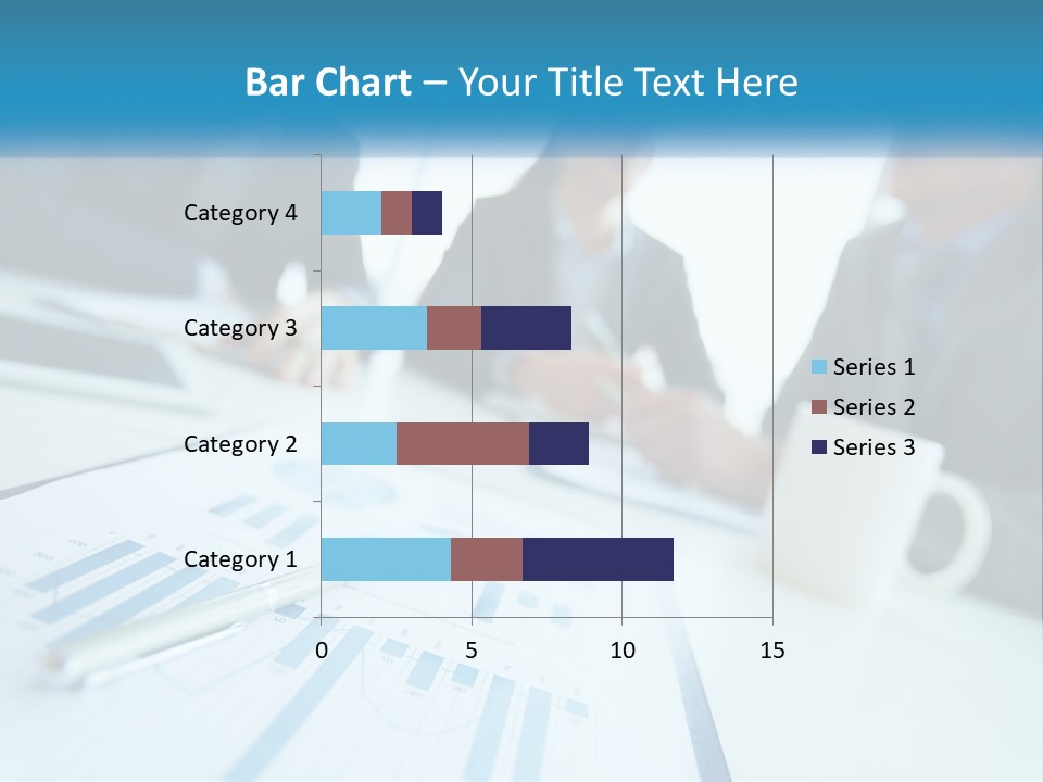 A Group Of Business People Sitting Around A Table PowerPoint Template