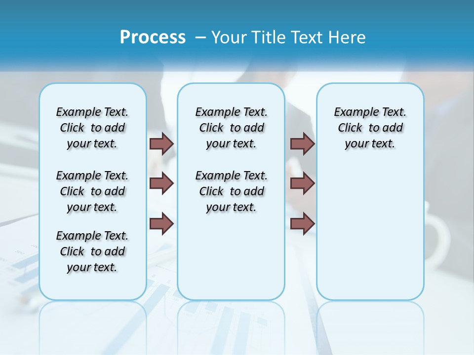 A Group Of Business People Sitting Around A Table PowerPoint Template