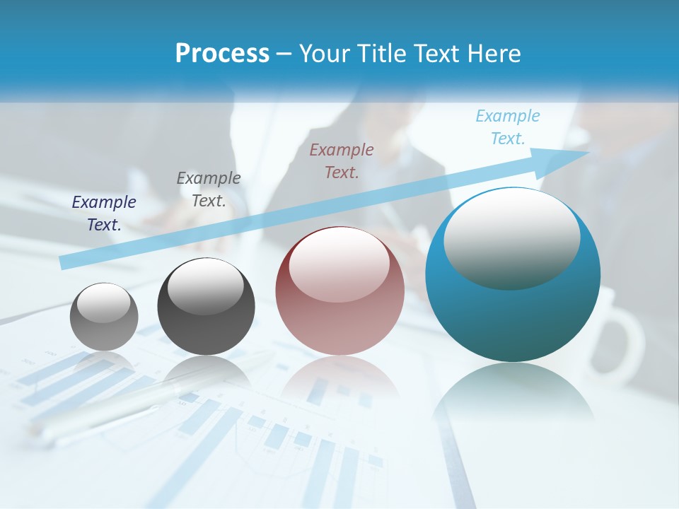 A Group Of Business People Sitting Around A Table PowerPoint Template