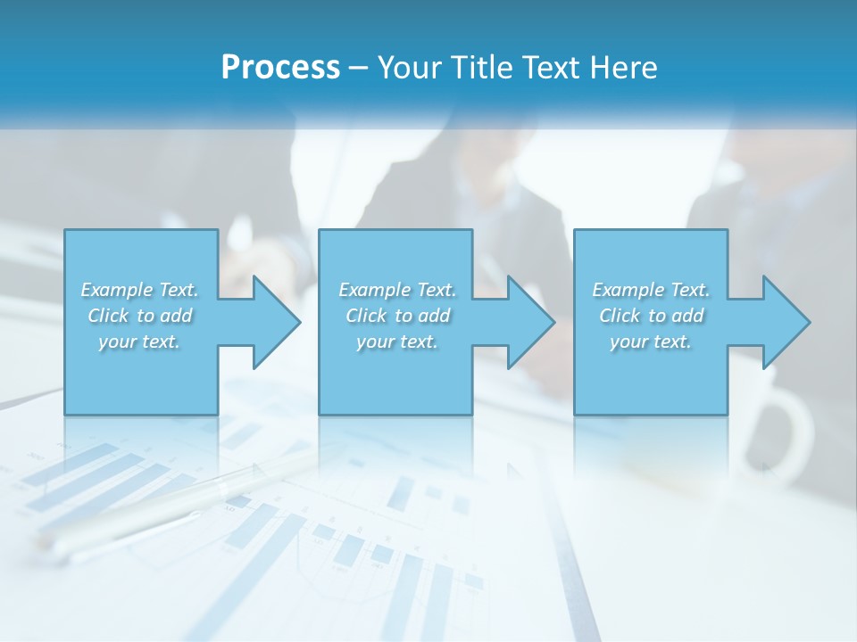A Group Of Business People Sitting Around A Table PowerPoint Template