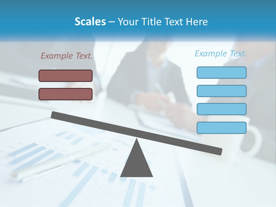 A Group Of Business People Sitting Around A Table PowerPoint Template