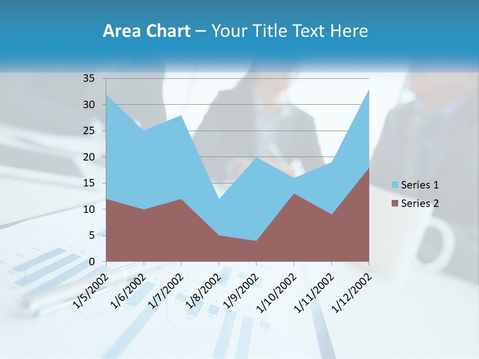 A Group Of Business People Sitting Around A Table PowerPoint Template