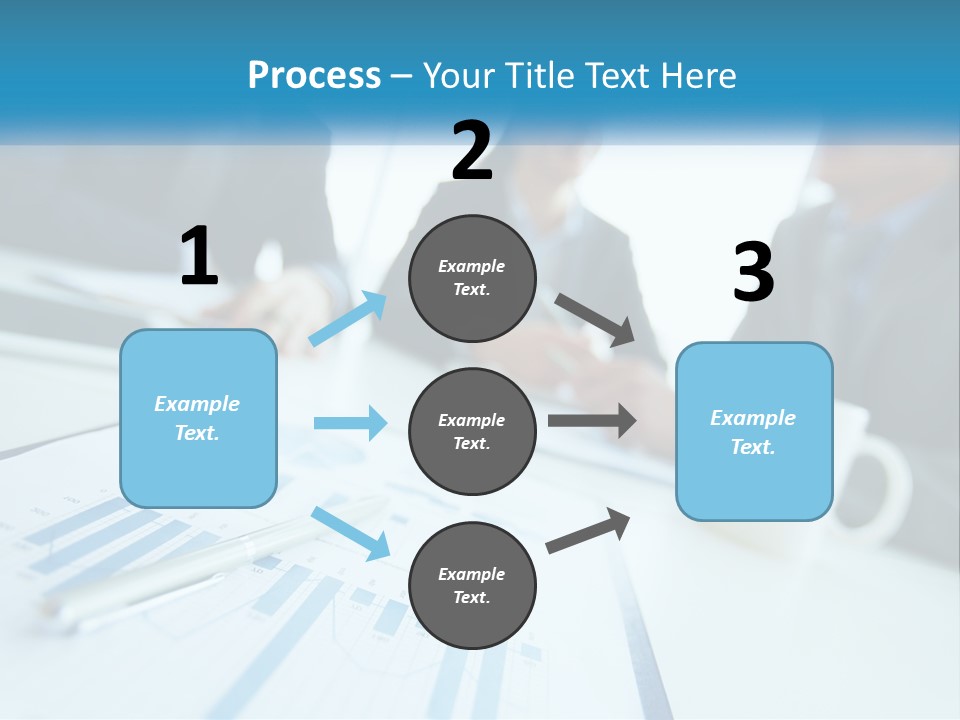 A Group Of Business People Sitting Around A Table PowerPoint Template