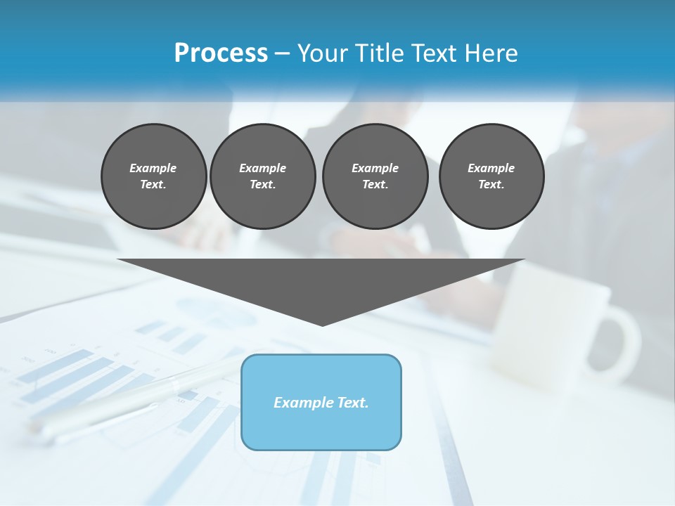 A Group Of Business People Sitting Around A Table PowerPoint Template