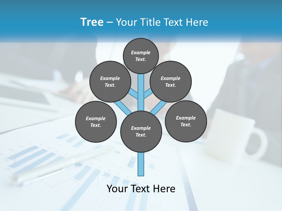 A Group Of Business People Sitting Around A Table PowerPoint Template