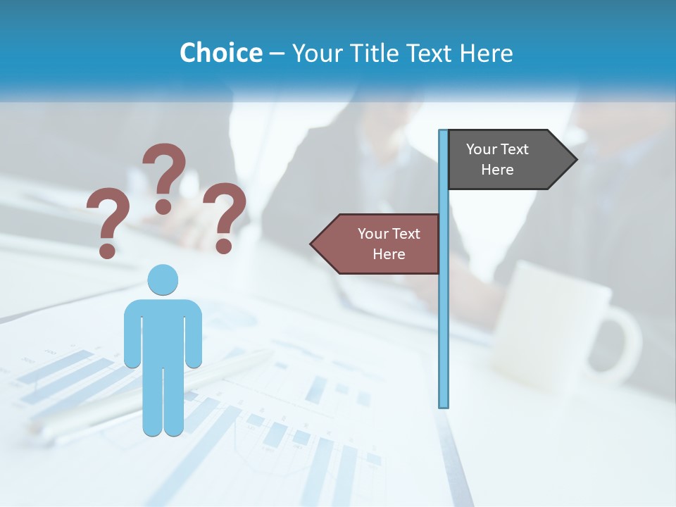 A Group Of Business People Sitting Around A Table PowerPoint Template